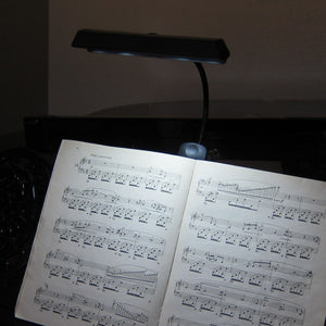 Piano Lamp / Music Stand Lamp - Clip On, Battery, USB, or 120VAC Powered