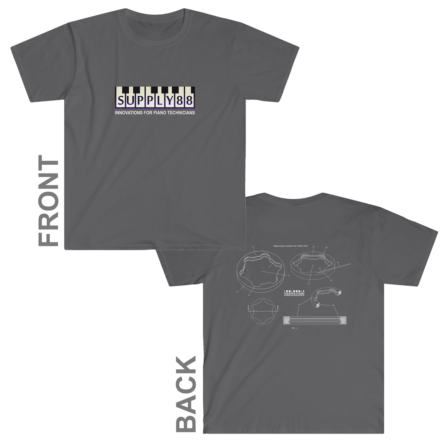 Supply88 Piano Wire Tires T-Shirt