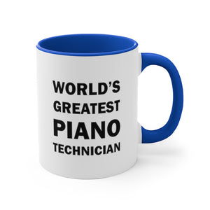 World's Greatest Piano Technician 11oz Mug